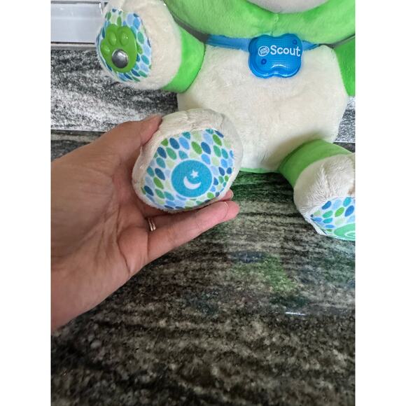 LeapFrog My Pal Scout Smarty Paws Interactive Green Plush Dog - Picture 3 of 10